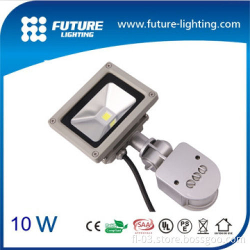 PIR sensor 10W led flood light ShenZhen 2014 with CE,Rohs certificatio